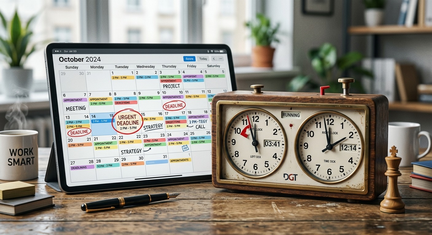 Why Your Calendar Has No Chess Clock (And What That Costs You)