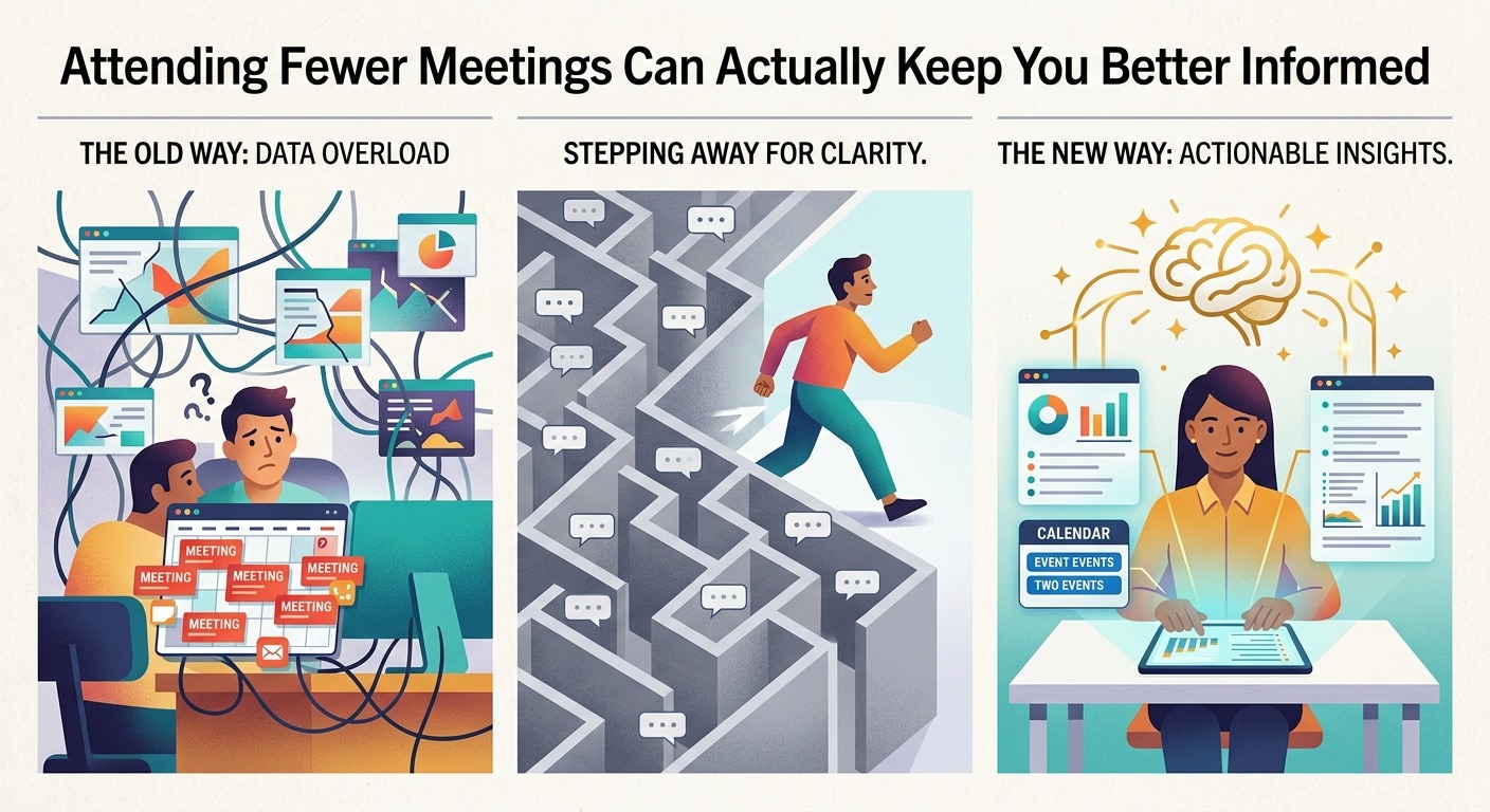 Attending Fewer Meetings Can Actually Keep You Better Informed