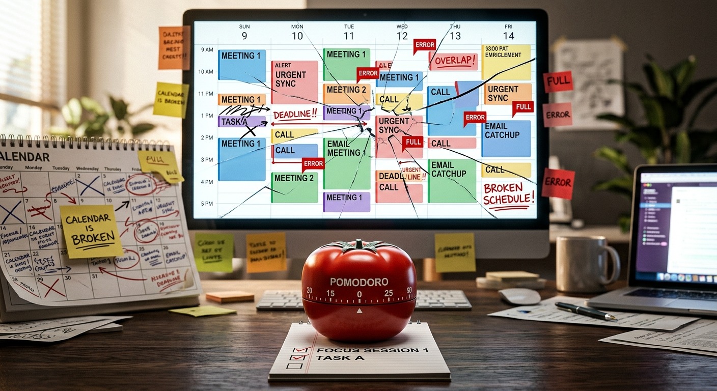 Pomodoro Won’t Save Your Focus If Your Calendar Is Still Broken
