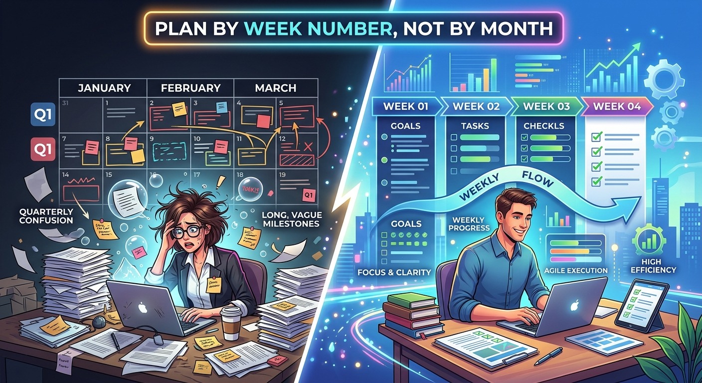 Why Knowledge Workers Should Plan by Week Number, Not by Month